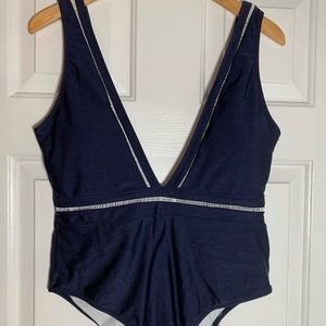 Navy One Piece Bathing Suit